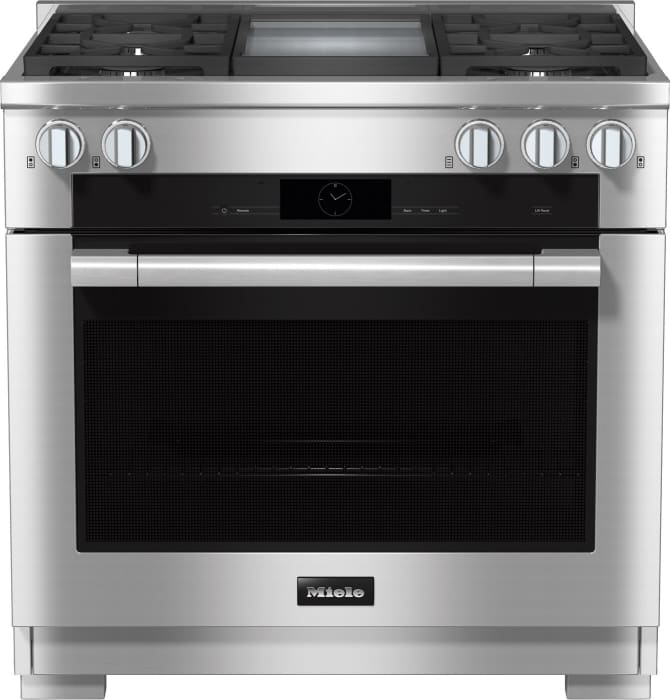 Miele HR19363LPDFGDCTS 36 Inch Freestanding Dual Fuel Smart Range