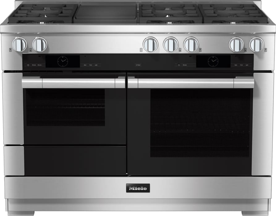 Miele HR19553GDFGRCTS 48 Inch Freestanding Dual Fuel Smart Range