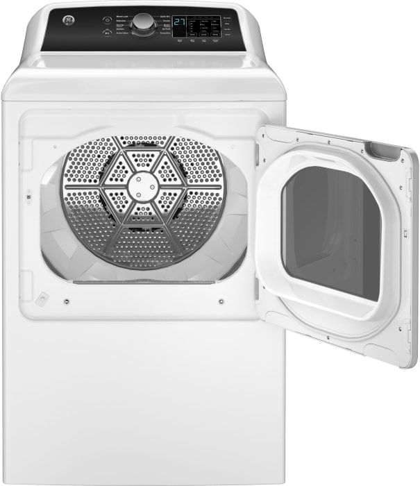 GE GTD58EBSVWS 27 Inch Electric Dryer with 7.4 cu. ft. Capacity, 12 Dry
