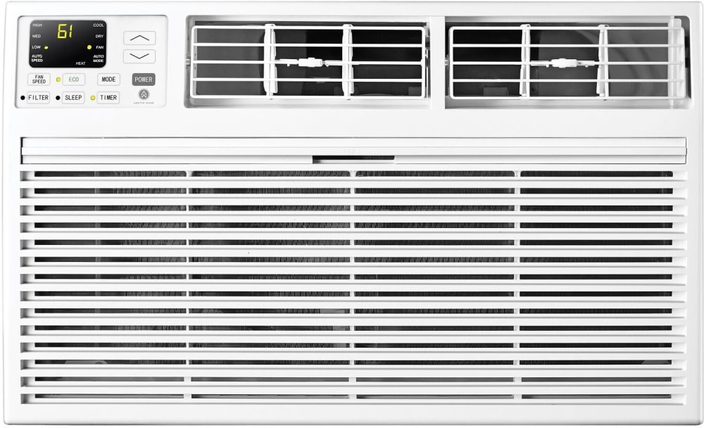Arctic Wind 2ATWH120002A 12,000 BTU Through-The-Wall Air Conditioner with  10,600 Heating BTU, Sleep Mode, Electric Heat Option, Dry Mode, 24-Hour  Timer, Eco Mode, Fan-Only Mode, Electronic Controls, Washable Filter, 4-Way  Air Direction,