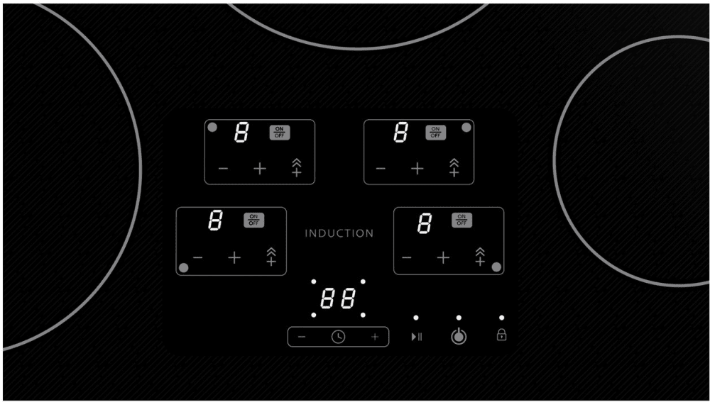 Sharp SDH3042DB 30 Inch Induction Cooktop with 4 Cooking Zones, Simmer