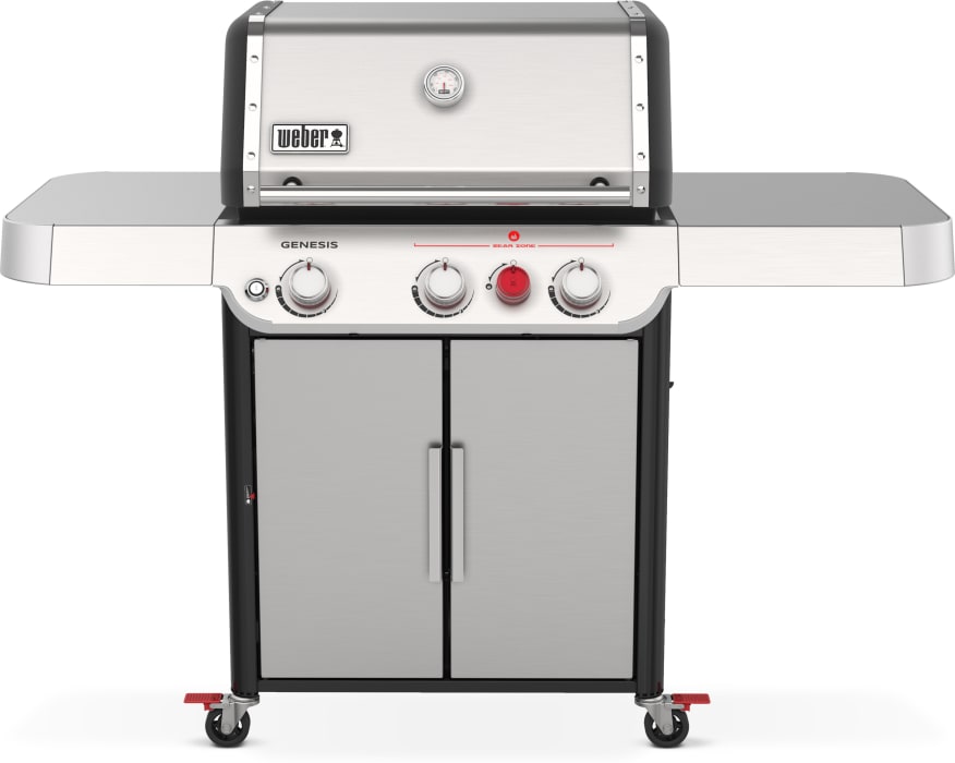 impuls egetræ bungee jump Weber 35300001 GENESIS S-325s Freestanding Gas Grill with 787 sq. in.  Cooking Surface, 3 PureBlu Burners, Extra-Large Sear Zone, Extra Large Prep  & Serve Table, and Expandable Top Grate: Liquid Propane