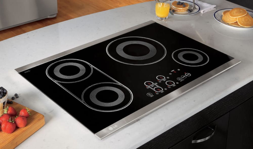 LG LCE30845 30 Inch Induction Cooktop with 4 Cooking Elements, Bridge Element, SmoothTouch