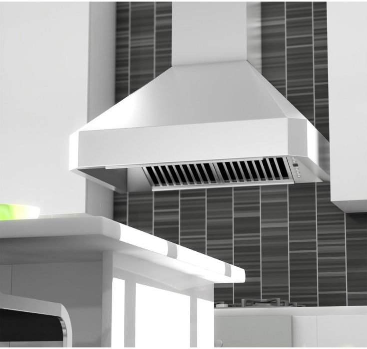 ZLINE 45536 36 Inch Wall Mount Range Hood with 1200 CFM Airflow, 430