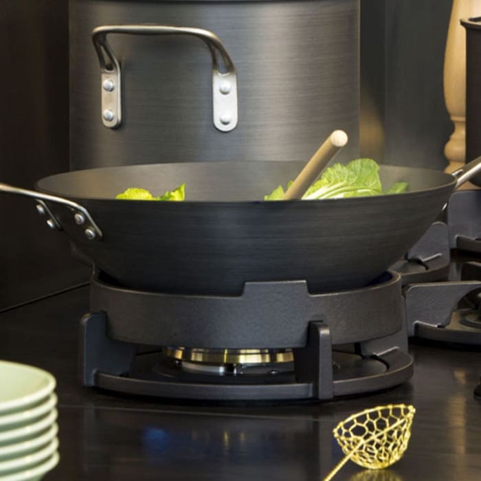 Pitt Cooking DANAU 48 Inch Gas Cooktop with 4 Brass Burners, Automatic