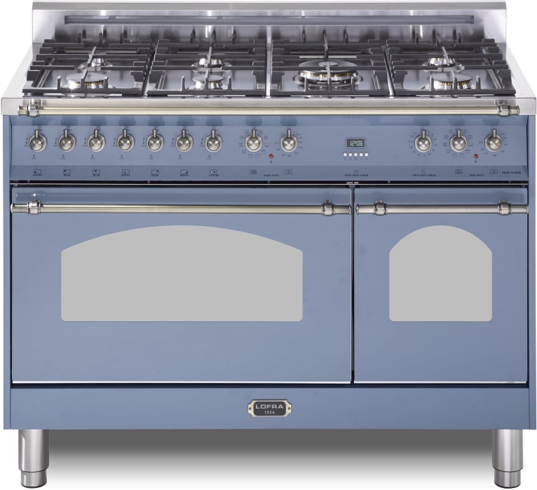 LOFRA RLBD48MMG700 48 Inch Freestanding Dual Fuel Range with 5 Brass
