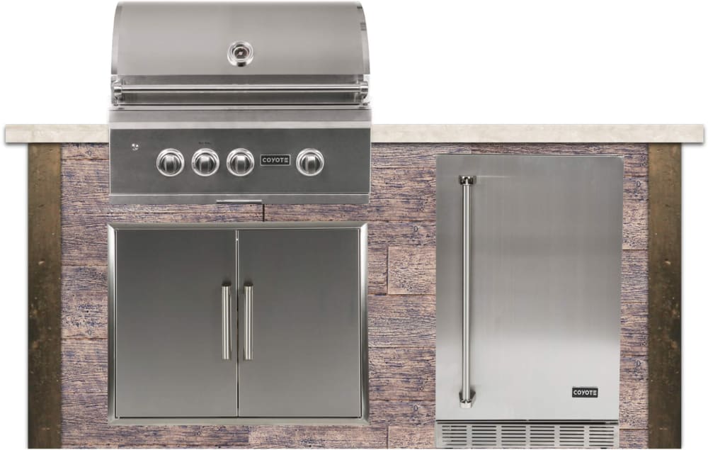RTA RTAG6PPACKAGE08 6 Foot Premium Outdoor Kitchen Island ...