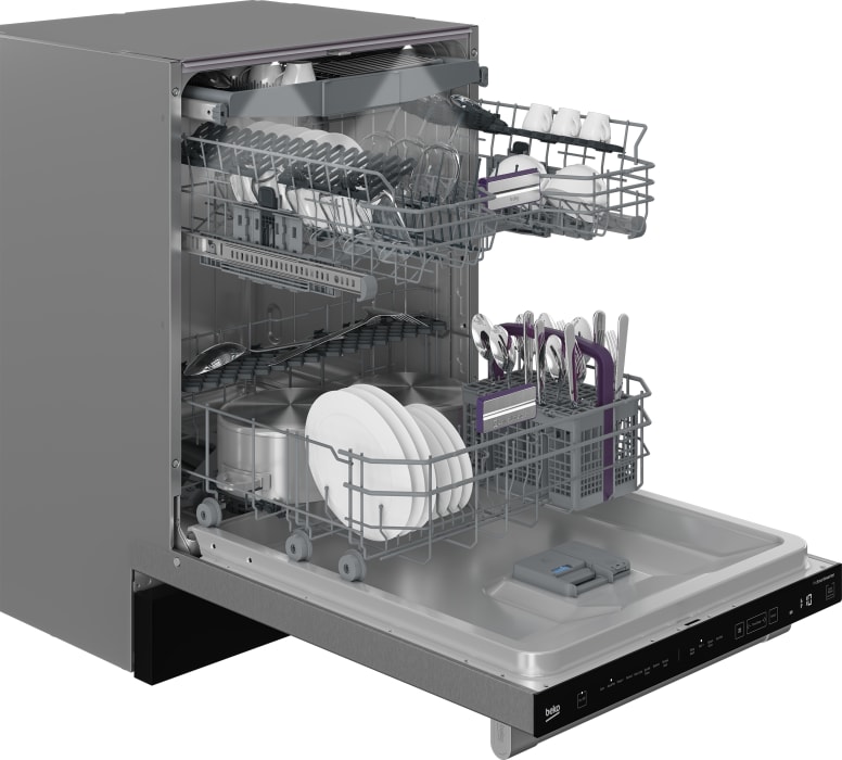 Beko DDT38532XHW 24 Inch Fully Integrated Dishwasher with 16 Place Settings, 45 dBA, 8 Wash
