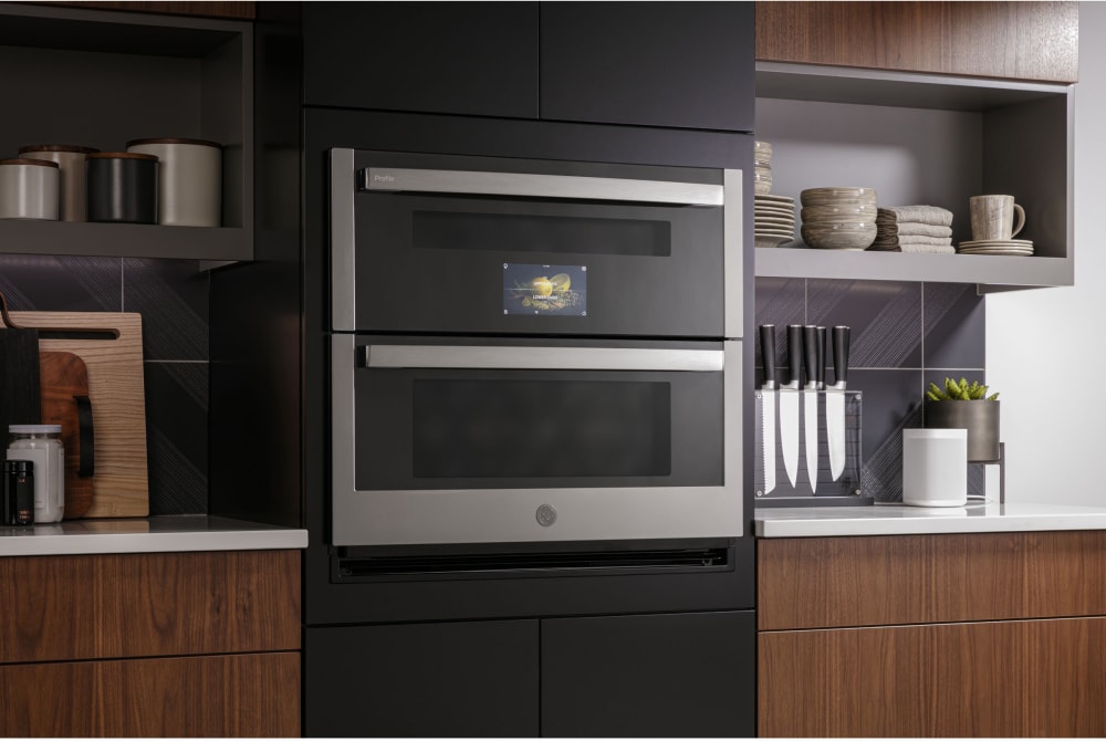 GE PTS9200SNSS 30 Inch Double Smart Wall Oven with Twin Flex 5.0 Cu. Ft