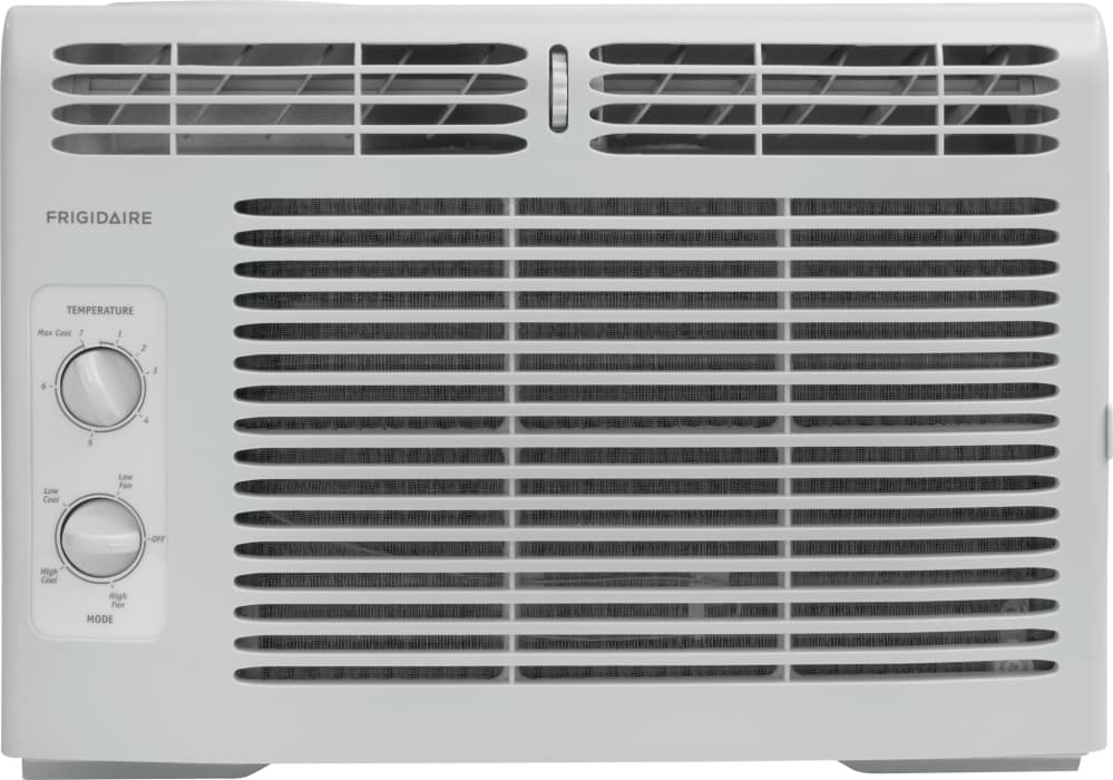 Frigidaire Ffra0511q1 5 000 Btu Window Room Air Conditioner With 9 7 Eer R 410a Refrigerant 0 8 Pts Hr Dehumidification 150 Sq Ft Cooling Area And Mechanical Controls