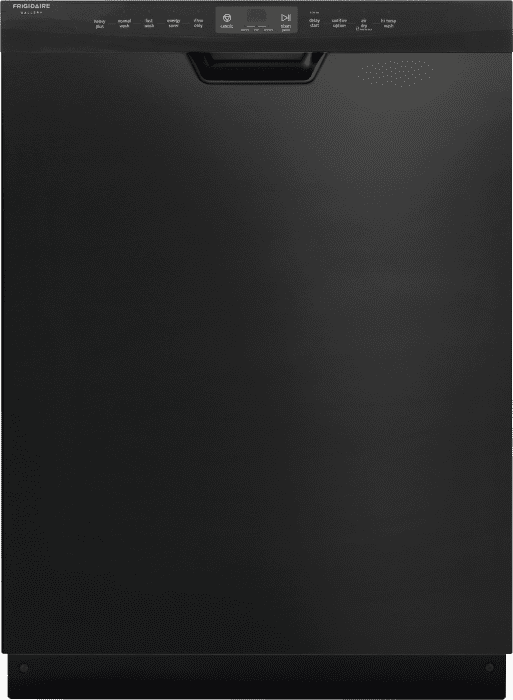 Frigidaire Fgcd2456qb Full Console Dishwasher With 14 Place Setting Capacity Bladespray Wash System Nsf Certified Sanitize Cycle Adjustable Upper Rack 30 Min Quick Clean Stay Put Door And Energy Star Black