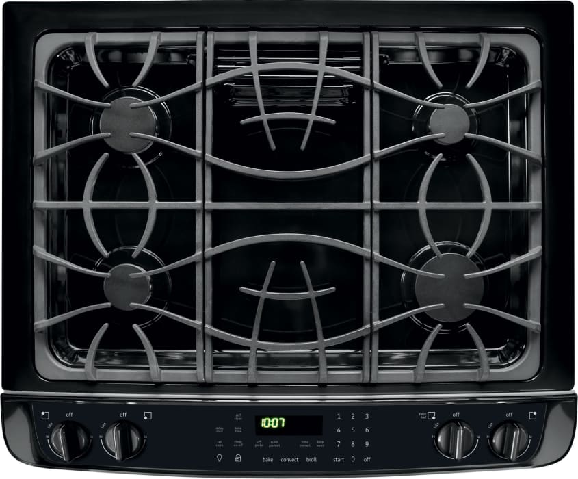 Frigidaire FGGS3065PB 30 Inch Slidein Gas Range with 4 Sealed Burners