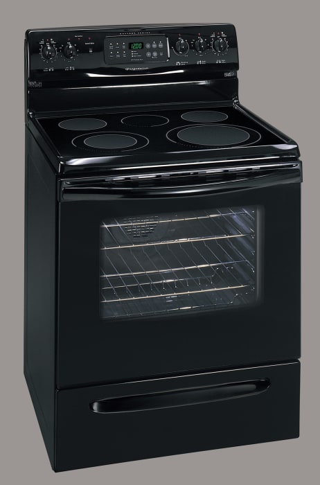 Frigidaire black electric stove discount