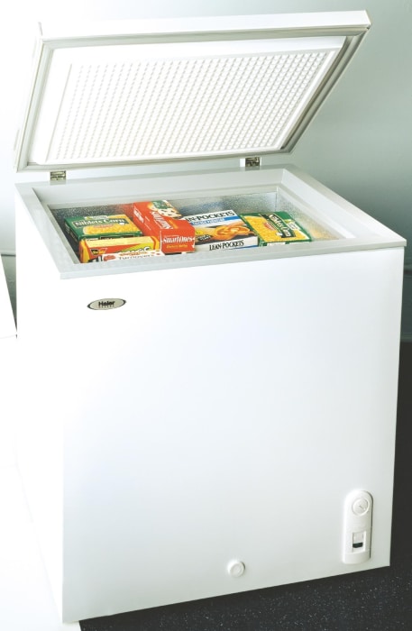 Haier HCM050EA 5.0 Cu. Ft. Chest Freezer with Space Saving Flat