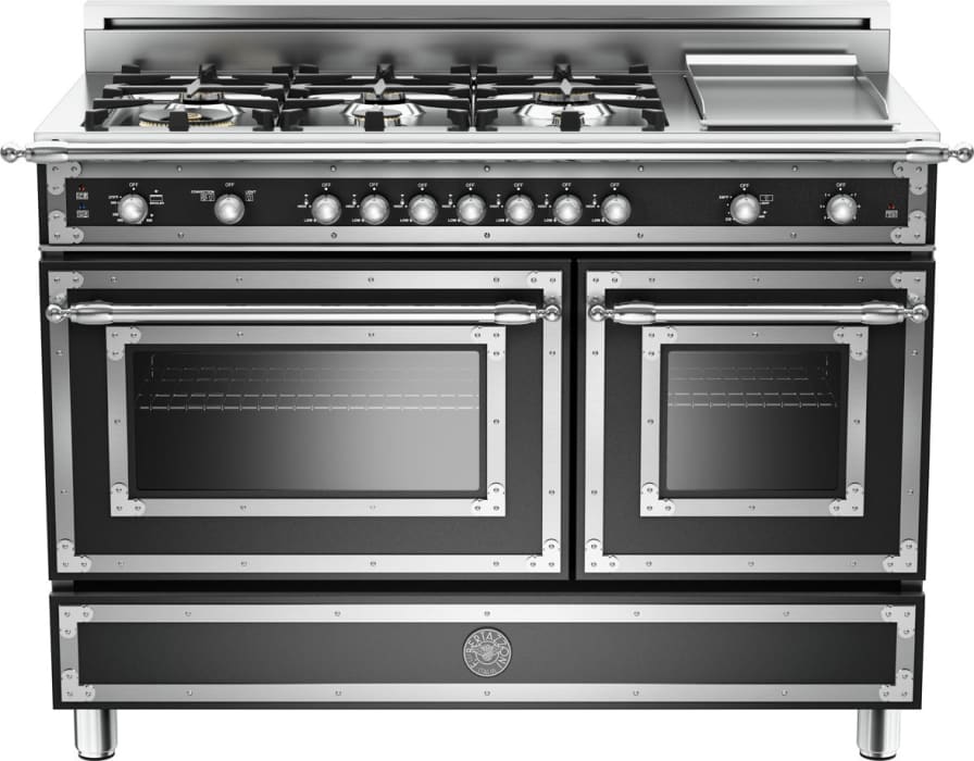 Bertazzoni HER486GGASNE 48 Inch Traditional-Style Gas Range with 6