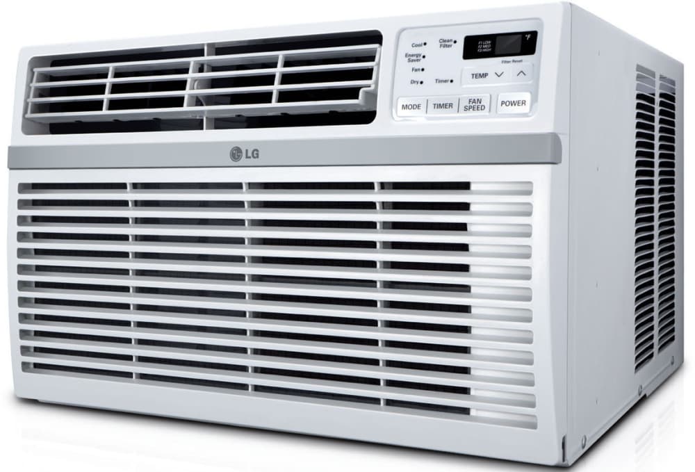 Lg Lw1214er 12 000 Btu Window Air Conditioner With 11 3 Eer 3 3 Pts Hr Dehumidification 550 Sq Ft Cooling Area Auto Restart 24 Hr Timer And Remote Control