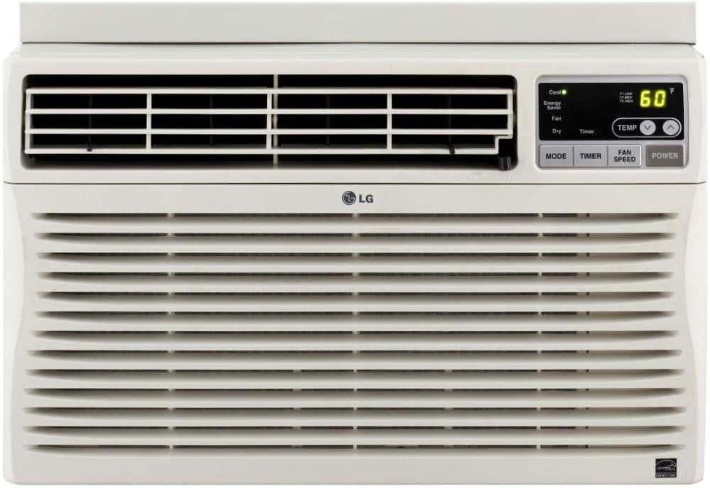 Lg Electronics 8 000 Btu 115 Volt Window Air Conditioner With Remote And Energy Star In White Lw8016er The Home Depot