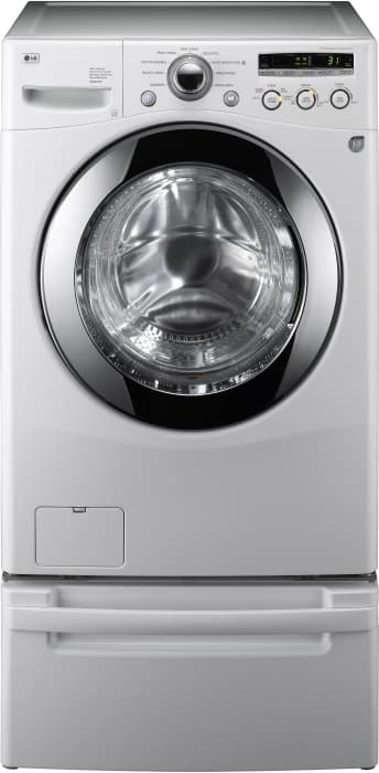 Lg Wm2301hw 27 Inch Front Load Washer With 3 6 Cu Ft Capacity 9 Wash Cycles Sanitary Drain Spin Baby Wear Cycles Large Door Opening Child Lock And Stainless Steel Tub White