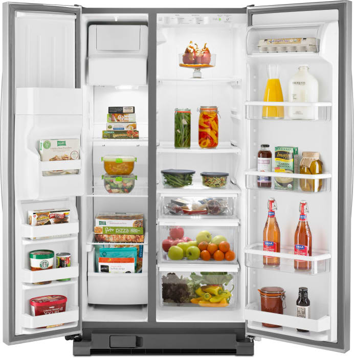 Whirlpool WRS325FDAM 36 Inch Side-by-Side Refrigerator with SpillGuard ...