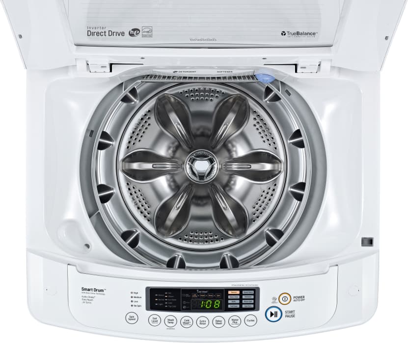 LG WT1001CW 25 Inch TopLoad Washer with 3.6 cu. ft. Capacity, 8 Wash