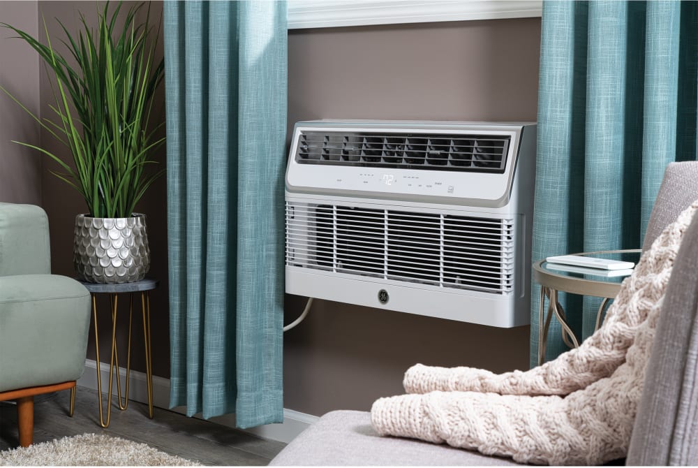 GE AJCQ12DWH 12000 BTU ThrutheWall Smart Air Conditioner with WiFi
