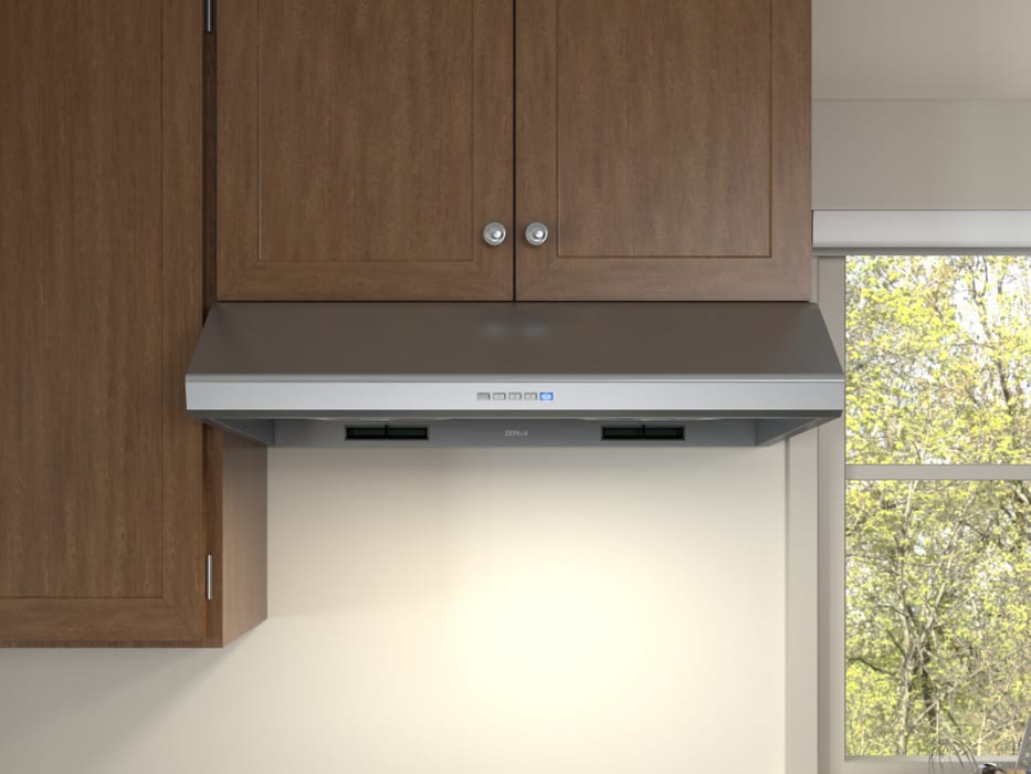 Zephyr ductless online range hood
