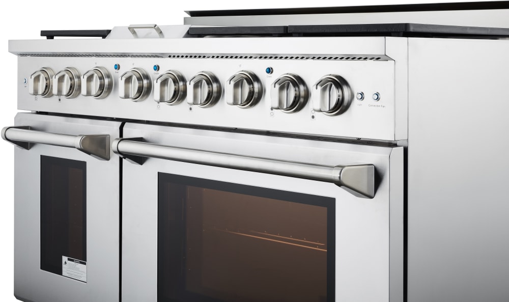 NXR AK4807 48 Inch Professional Gas Range with 6 German Tower Dual Flow Burners, 7.2 Cu. Ft