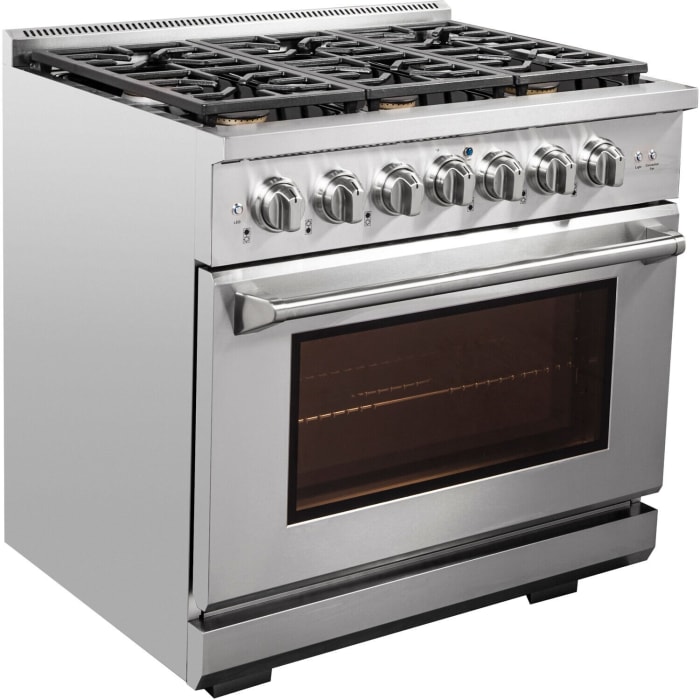 NXR AKD3605 36 Inch Professional Dual Fuel Range with 6 German Tower