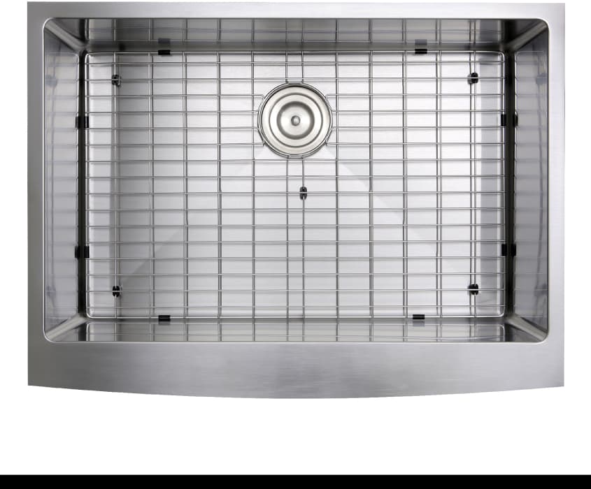 Nantucket Sinks APRON302010SR16 28 Inch Undermount Farmhouse Apron Sink with 10 Inch Bowl Depth ...