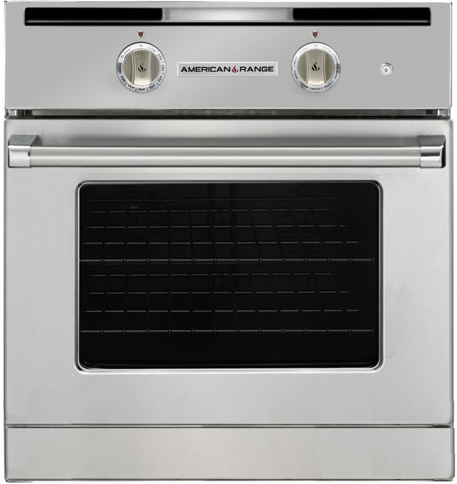 American Range Arosg30l 30 Inch Single Chef Door Gas Wall Oven With 4 7 Cu Ft Capacity Innovection Convection Infrared Broiler Porcelainized Interior And Extra Large Viewing Window Liquid Propane - Single Gas Wall Oven 30 Inch
