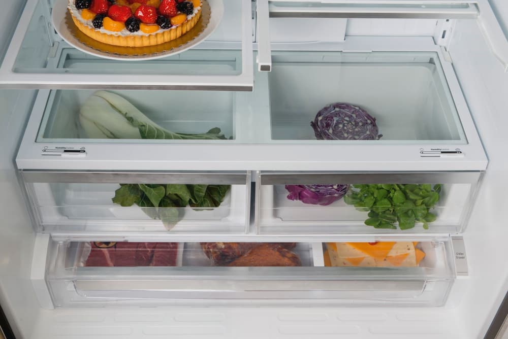 Bosch B21CT80SNS 36 Inch Counter Depth French Door Refrigerator with