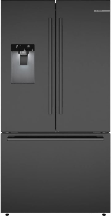 Bosch B36FD52SNB 36 Inch Freestanding French Door Smart Refrigerator with 26 cu. ft. Total Capacity External Ice Water Dispenser Ice Maker VitaFreshPlus Bottle Fill MultiAirFlow Home Connect UltraClar...