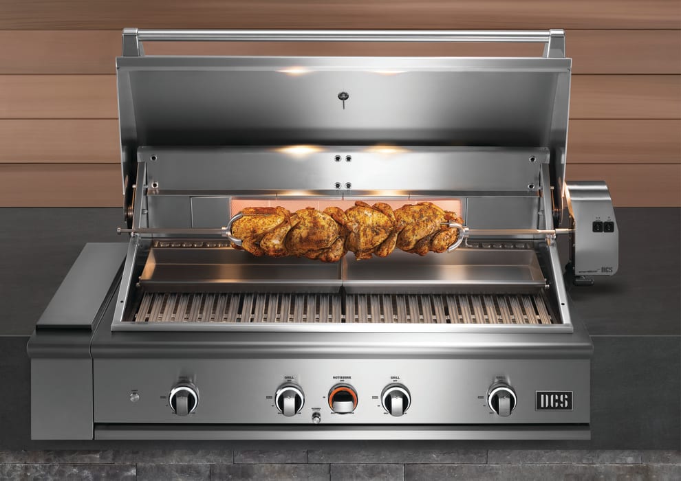 DCS BE148RCL 48 Inch BuiltIn Grill with Infrared Rotisserie, Charcoal