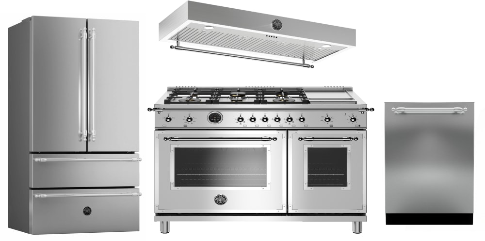 Bertazzoni Bereradwrh23 4 Piece Kitchen Appliances Package With