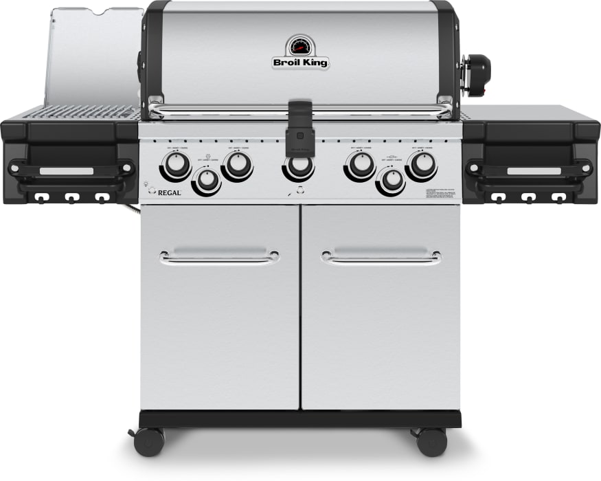 Broil King BK958947 REGAL S 590 PRO Freestanding Gas Grill with 875 sq. in. Total Cooking Surface 10 000 BTUs Infrared Burner Flav R Wave Cooking System Illuminated Control Knobs Rotisserie Sure lite ...