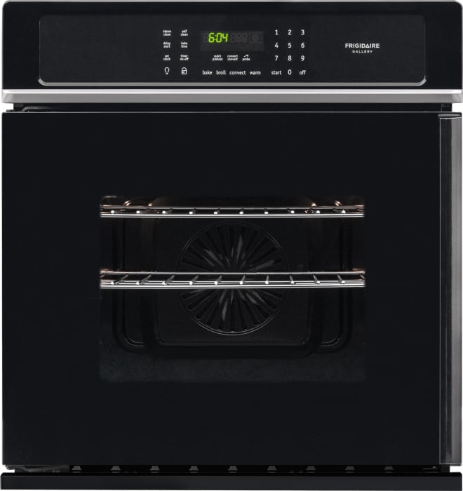 Frigidaire Fgew276spb 27 Inch Single Electric Wall Oven With 3 8 Cu Ft Capacity Side Swing Reversible Door True Convection Express Select Controls Power Broil Self Clean Ada Compliant And Star K Certified Black - Frigidaire 24 In Single Electric Wall Oven Self Cleaning Stainless Steel