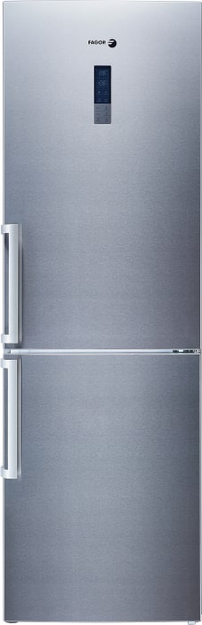 Fagor BMF300X 24 Inch Counter Depth Bottom Freezer Refrigerator with Anti Fingerprint Finish ENERGY STAR Super Cool Setting Super Freeze Setting Adjustable Glass Shelving Nature Fresh Drawer LCD Touch...