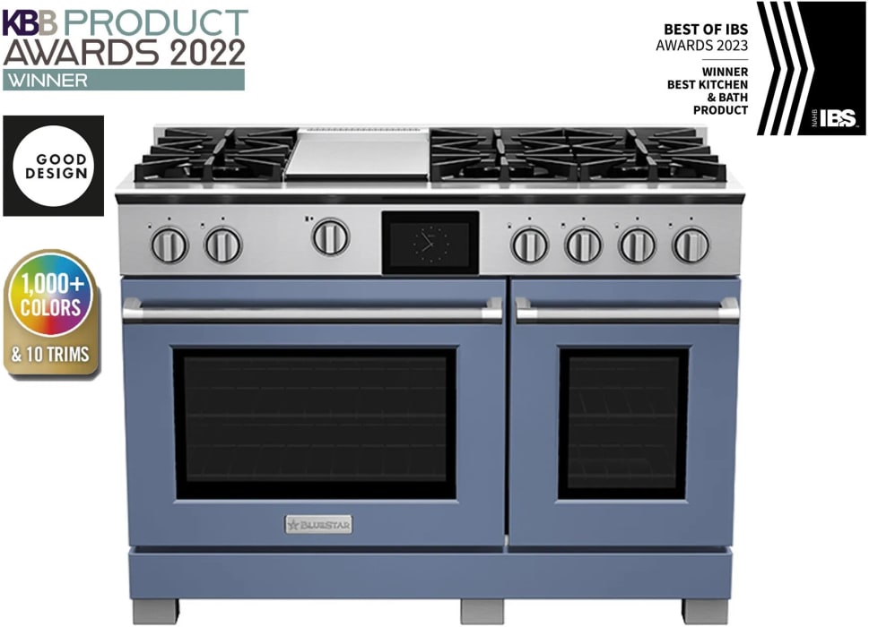BlueStar BSDF486GCCPLT 48 Inch Freestanding Professional Dual Fuel