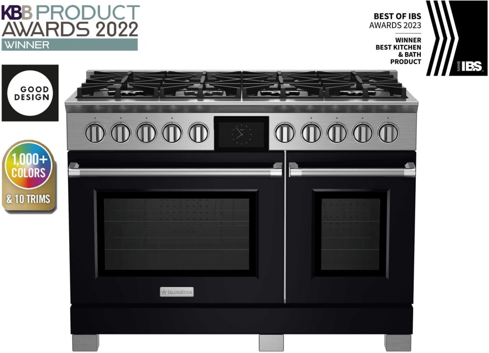 BlueStar BSDF488B 48 Inch Freestanding Dual Fuel Range with 8 Sealed