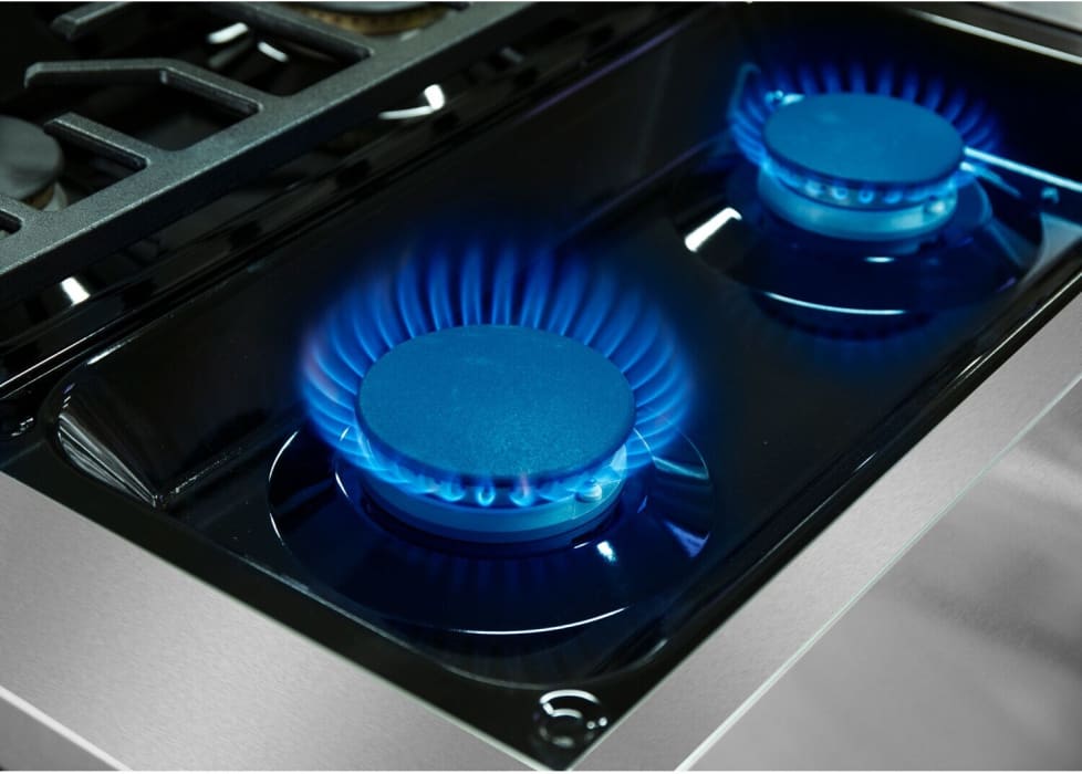 NXR AKD4807 48 Inch Professional Dual Fuel Range with 6 German Tower Burners, 7.2 C. Ft