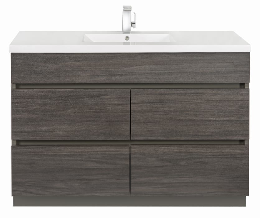 Cutler Kitchen Bath Bwka48sb 48 Inch Single Bowl Vanity With Acrylic Top Overflow 4 Soft Close Drawers Comfort Height And European Hardware - What Is The Comfort Height Of Bathroom Vanity