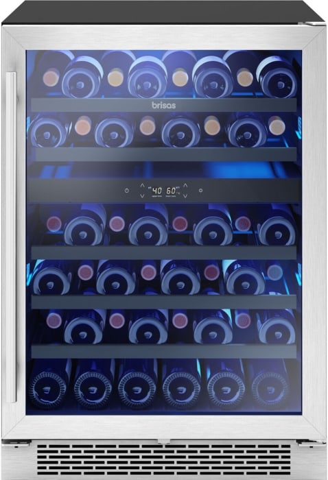 Brisas BWN24C02AG 24 Inch Under Counter Dual Zone Wine