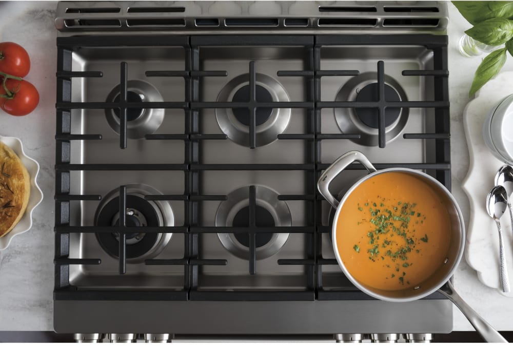 Cafe C2S986SELSS 30 Inch SlideIn Dual Fuel Smart Range with 6 Sealed