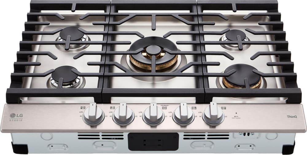 LG CBGS3028S 30 Inch Gas Cooktop with 5 Sealed Burners, Cast Iron