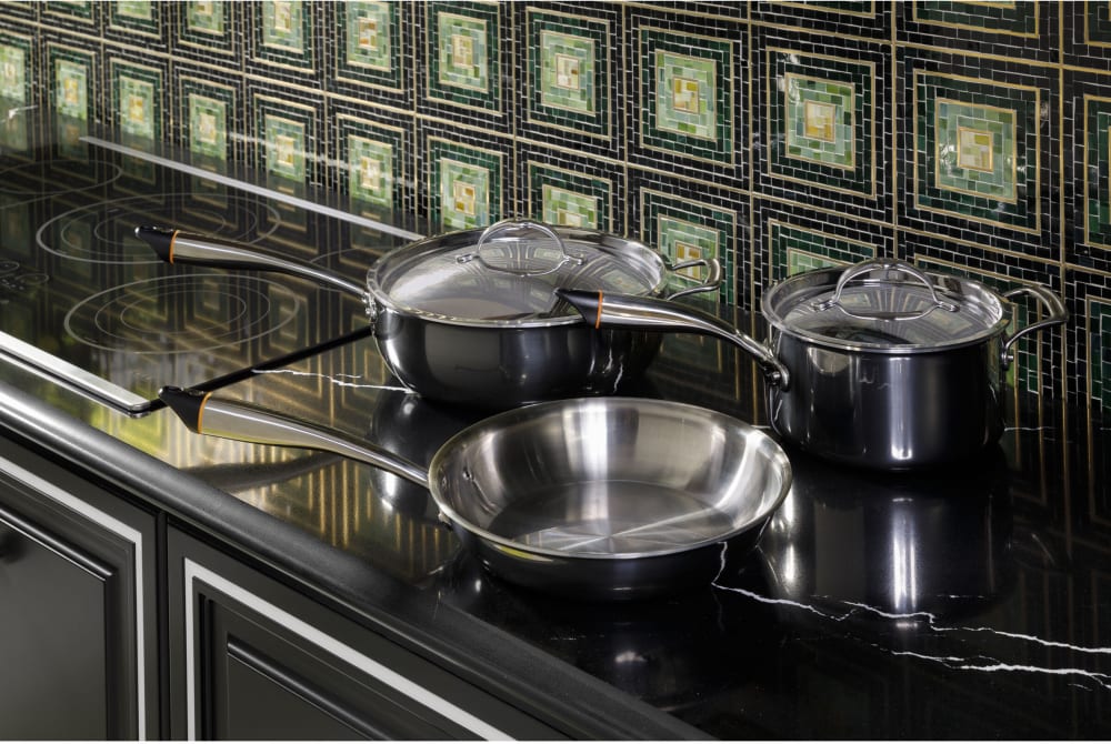 Cafe CEP90301TBB 30 Inch Electric Smart Cooktop with 5 Elements, Tri