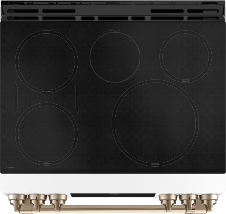 Cafe CHS900P4MW2 30 Inch SlideIn Induction Smart Range with 5 Elements