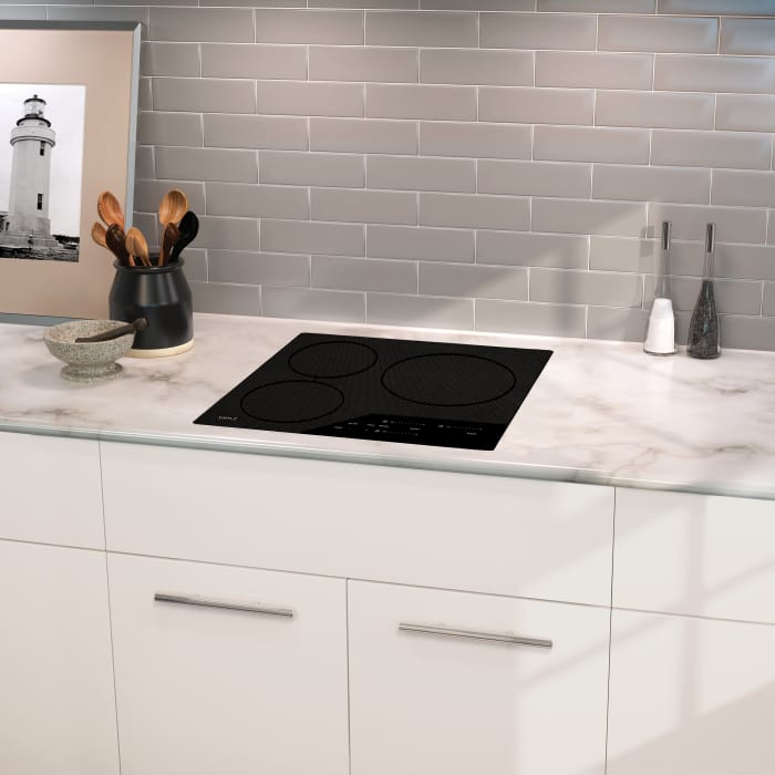 Wolf CI243CB 24 Inch Induction Cooktop with 3 Cooking ...