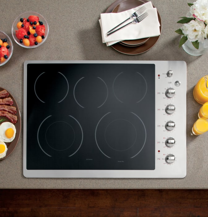 Cafe CP350STSS 30 Inch Smoothtop Electric Cooktop with 5 Heating