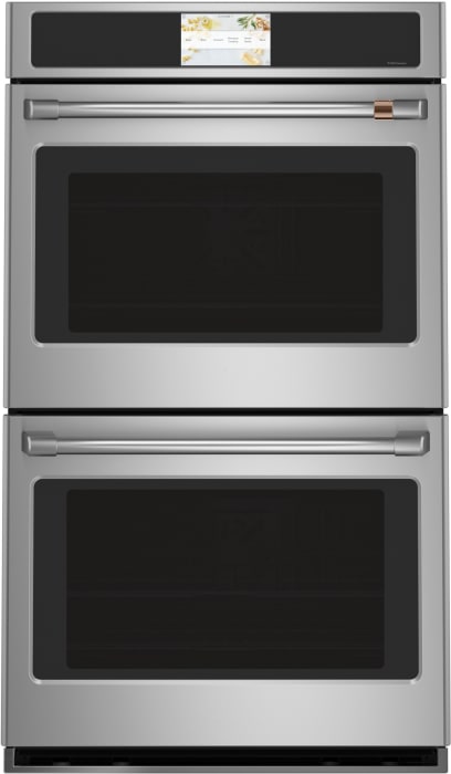 Cafe 30 in. 5.0 cu. ft. Electric Smart Wall Oven with True European  Convection & Self Clean - Platinum Glass