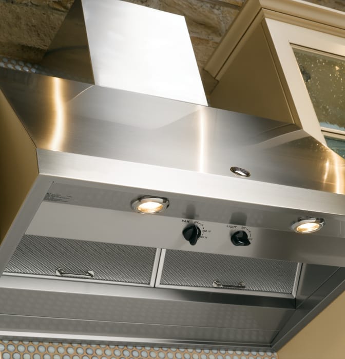 GE CV936MSS 30 Inch Wall Mount Range Hood with 4 Speeds, Halogen